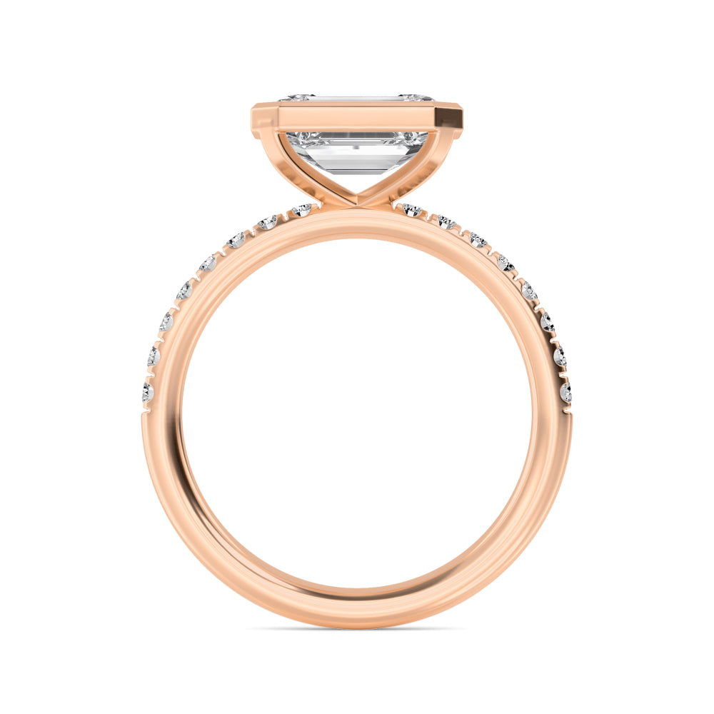 10K Rose Gold Lab Grown Diamond Rings R60433EM-3