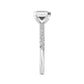 10K White Gold Lab Grown Diamond Rings R60433EM-3