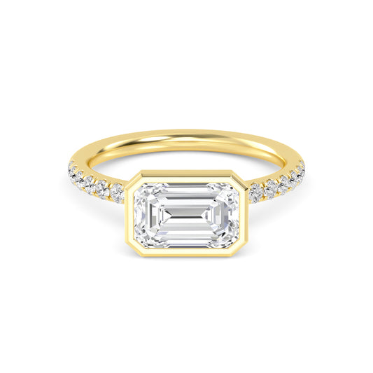 10K Yellow Gold Lab Grown Diamond Rings R60433EM-3