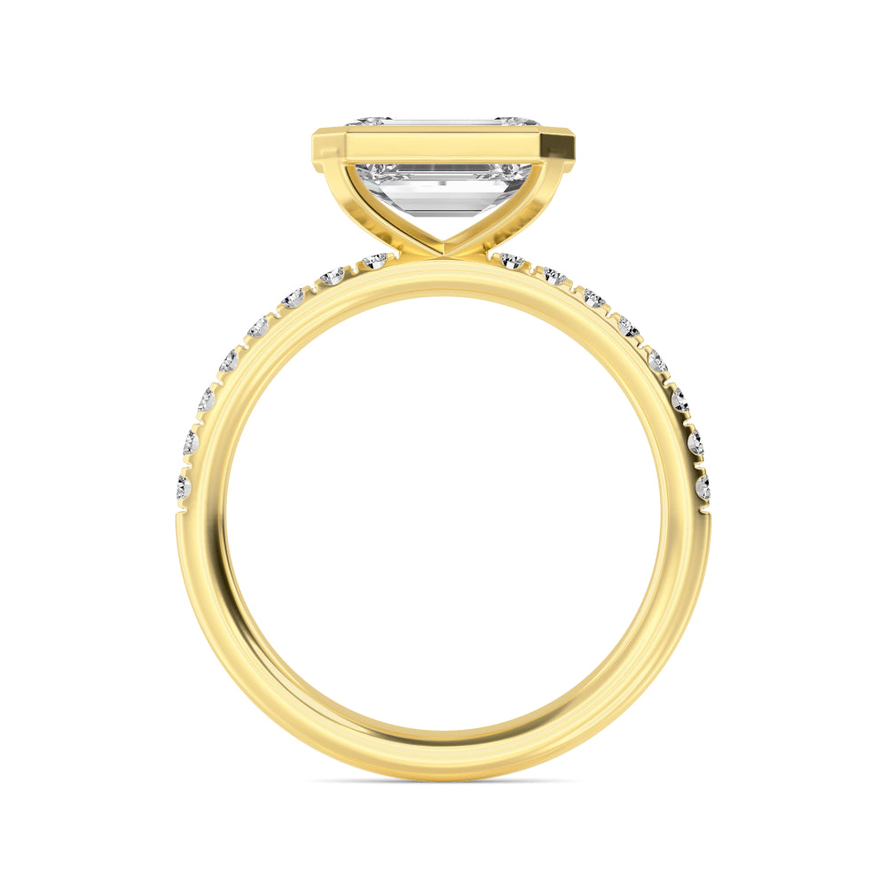 10K Yellow Gold Lab Grown Diamond Rings R60433EM-3