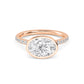 10K Rose Gold Lab Grown Diamond Engagement Ring 1.87 ctw R60433OV-1.50CT