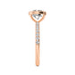 10K Rose Gold Lab Grown Diamond Engagement Ring 1.87 ctw R60433OV-1.50CT
