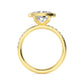 10K Yellow Gold Lab Grown Diamond Engagement Ring 1.87 ctw R60433OV-1.50CT