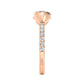 10K Rose Gold Lab Grown Diamond Engagement Ring 4.29 ctw R60439OV-4