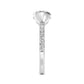 10K White Gold Lab Grown Diamond Engagement Ring 4.29 ctw R60439OV-4