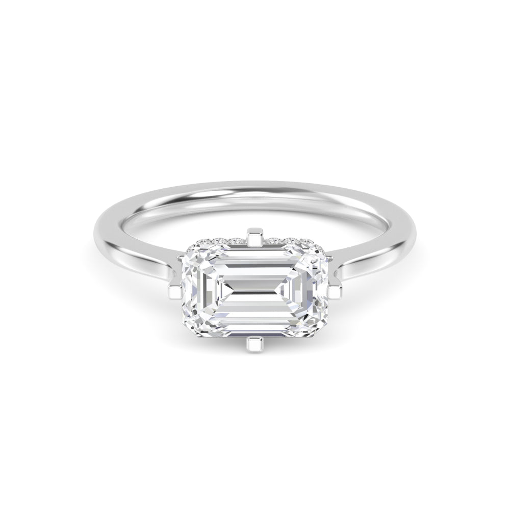 10K White Gold Lab Grown Diamond Rings R60441EM-3