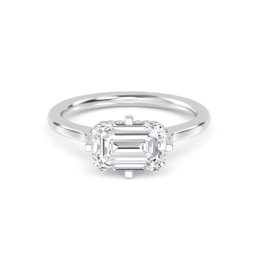 10K White Gold Lab Grown Diamond Rings R60441EM-3