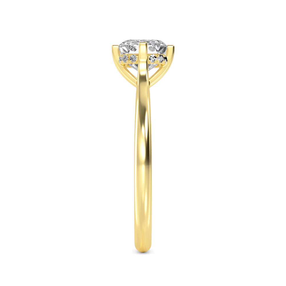 10K Yellow Gold Lab Grown Diamond Rings R60441EM-3