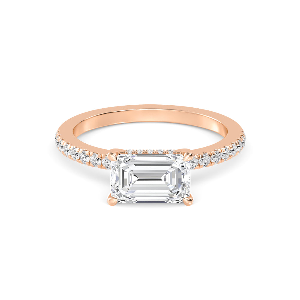 10K Rose Gold Lab Grown Diamond Rings R60445EM-2