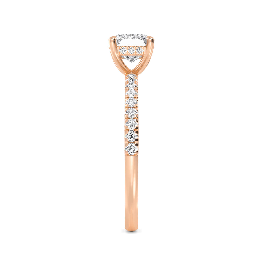 10K Rose Gold Lab Grown Diamond Rings R60445EM-2