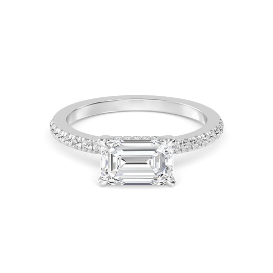 10K White Gold Lab Grown Diamond Rings R60445EM-2