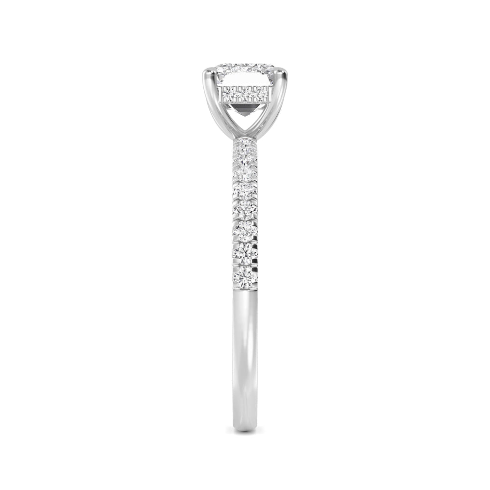 10K White Gold Lab Grown Diamond Rings R60445EM-2