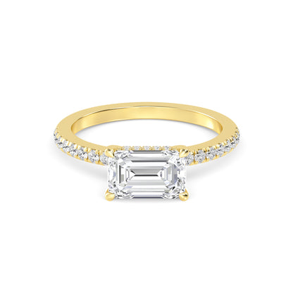 10K Yellow Gold Lab Grown Diamond Rings R60445EM-2