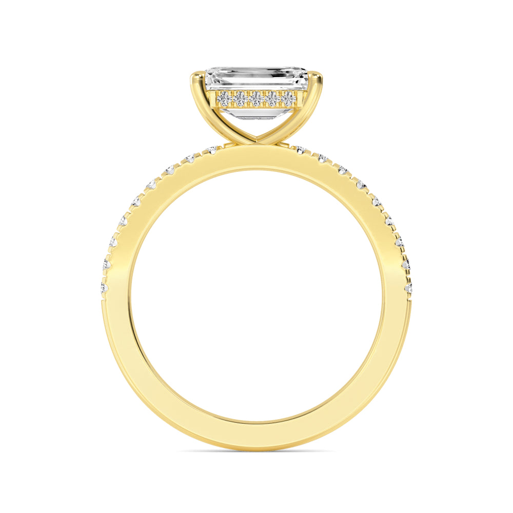10K Yellow Gold Lab Grown Diamond Rings R60445EM-2
