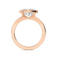 10K Rose Gold Lab Grown Diamond RingsR60470OV-3