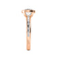 10K Rose Gold Lab Grown Diamond RingsR60470OV-3