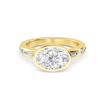 10K Yellow Gold Lab Grown Diamond RingsR60470OV-3