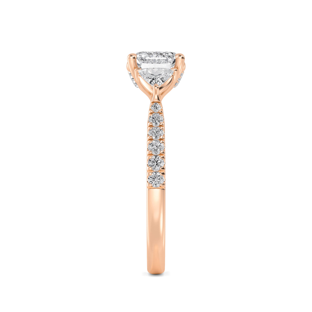 10K Rose Gold Lab Grown Diamond Rings R60471EM-3