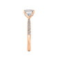 10K Rose Gold Lab Grown Diamond Rings R60471EM-3