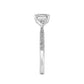 10K White Gold Lab Grown Diamond Rings R60471EM-3