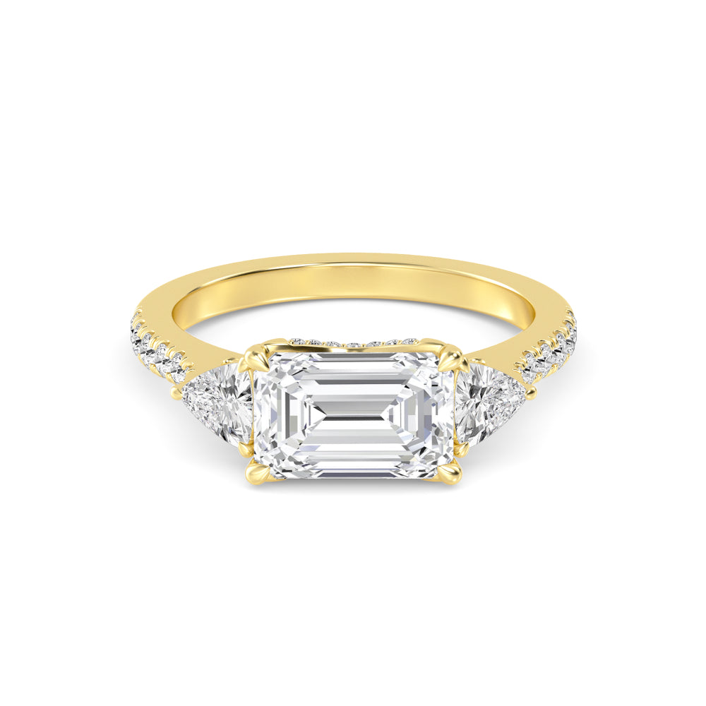 10K Yellow Gold Lab Grown Diamond Rings R60471EM-3