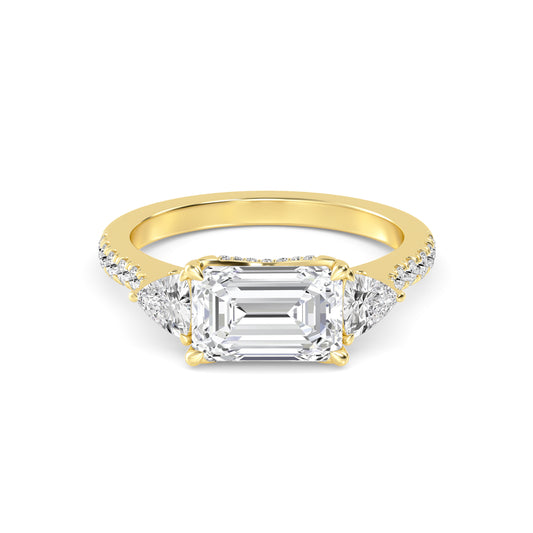 10K Yellow Gold Lab Grown Diamond Rings R60471EM-3