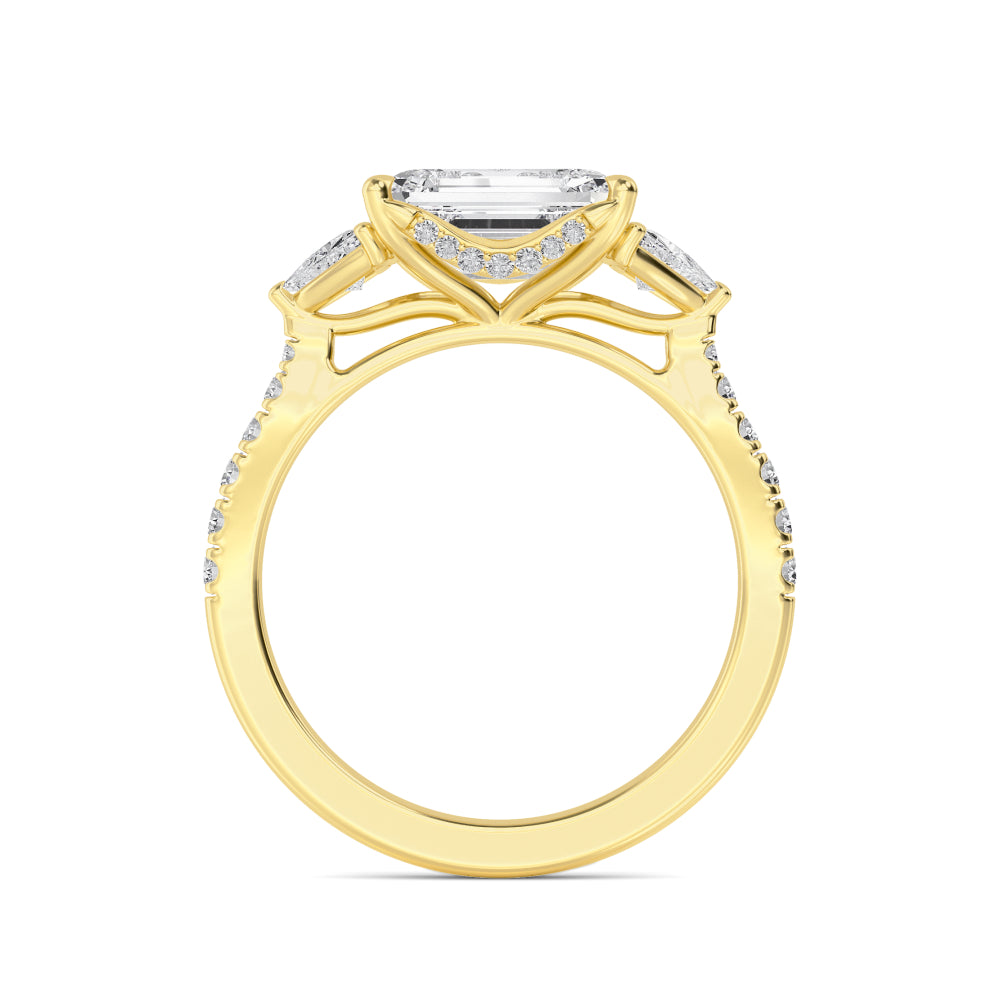 10K Yellow Gold Lab Grown Diamond Rings R60471EM-3
