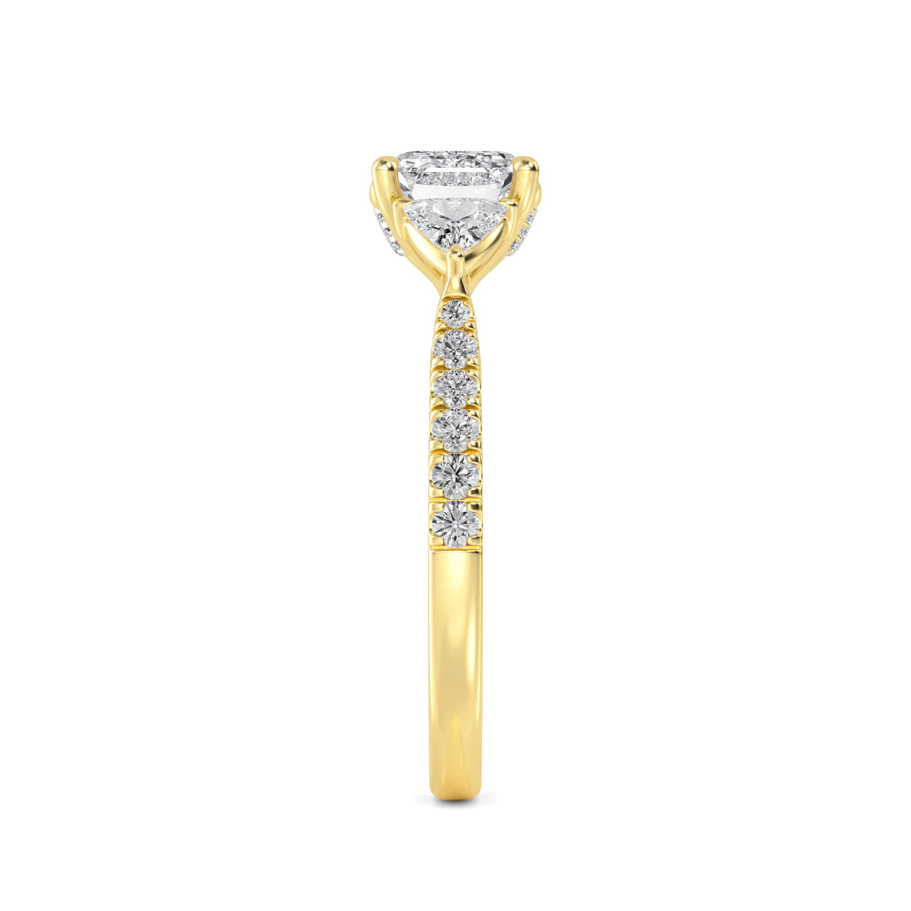 10K Yellow Gold Lab Grown Diamond Rings R60471EM-3