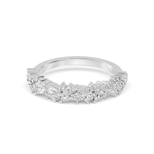 9k White Gold Lab Grown Diamond Bands R60527-1