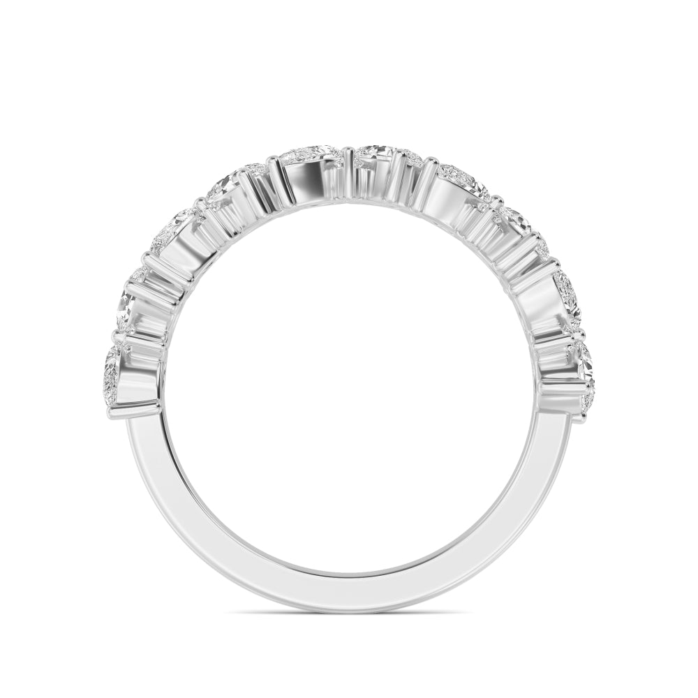 9k White Gold Lab Grown Diamond Bands R60527-1