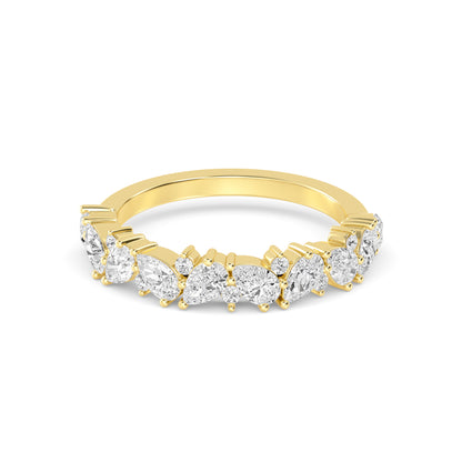 9K Yellow Gold Lab Grown Diamond Bands R60527-1