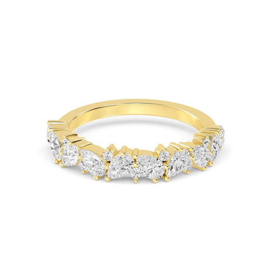 9K Yellow Gold Lab Grown Diamond Bands R60527-1