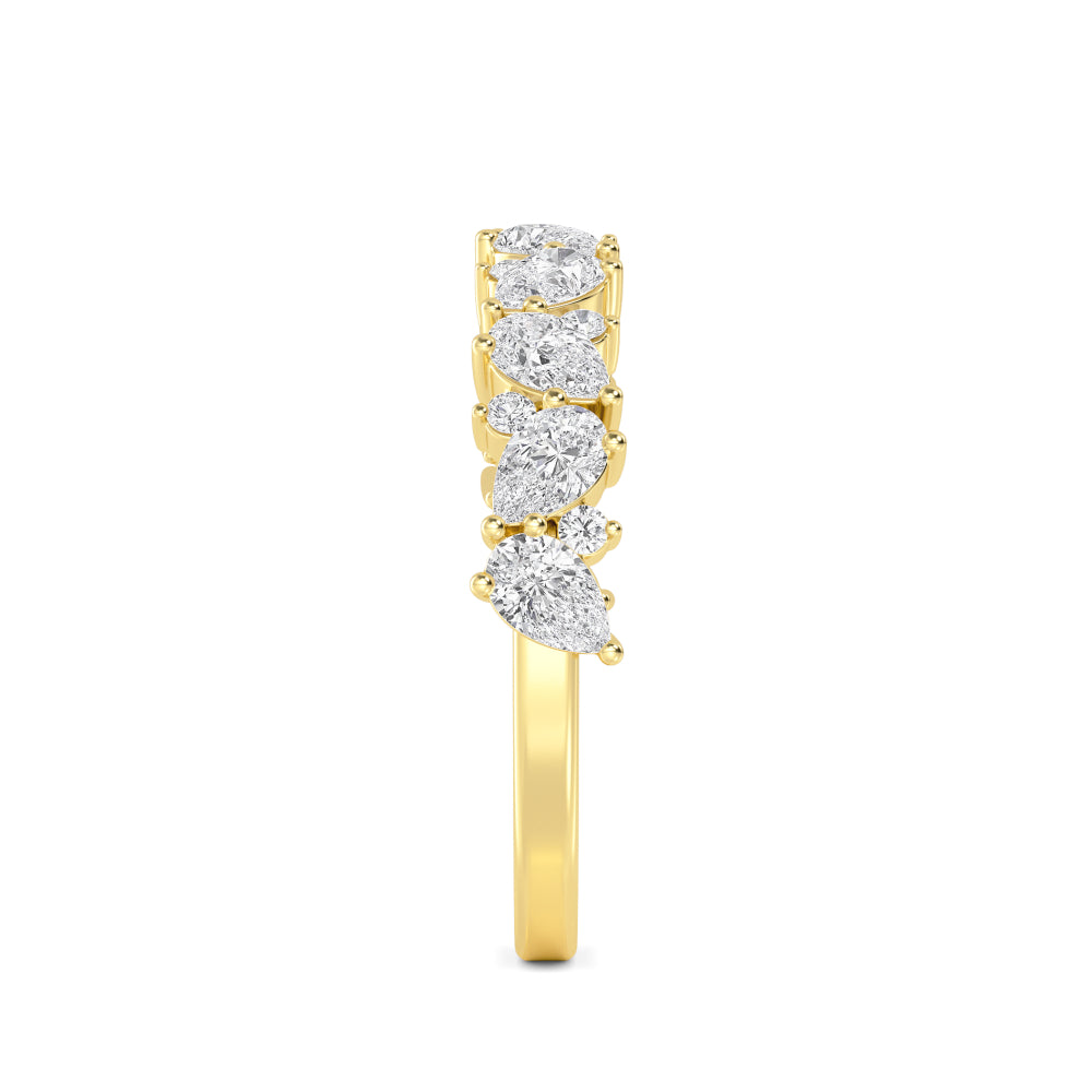 9K Yellow Gold Lab Grown Diamond Bands R60527-1