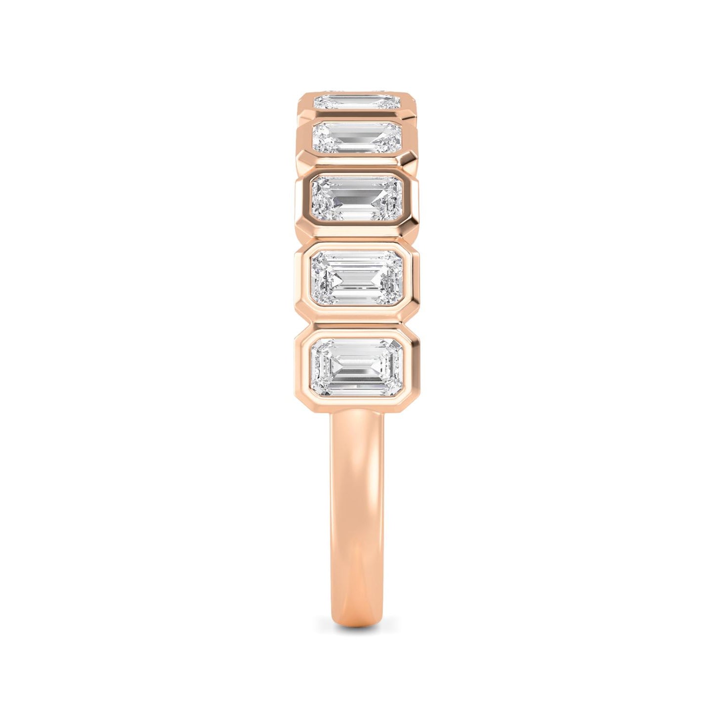 9K Rose Gold Lab Grown Diamond WEDDING BANDS 1.74 ctw R60539EM-1.88CT