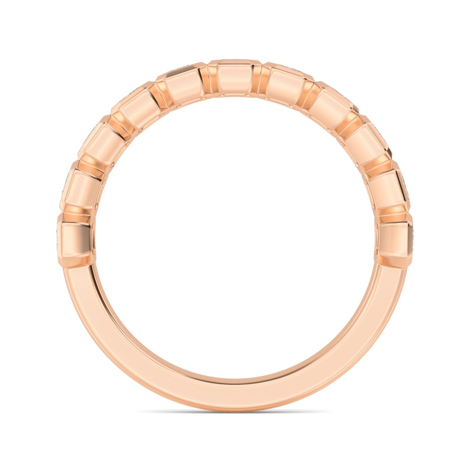 9K Rose Gold Lab Grown Diamond WEDDING BANDS 1.74 ctw R60539EM-1.88CT