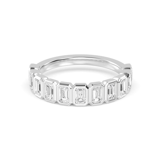 9K White Gold Lab Grown Diamond WEDDING BANDS 1.74 ctw R60539EM-1.88CT