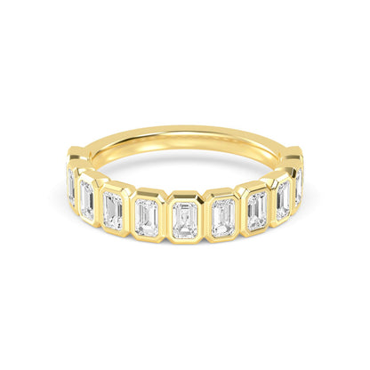 9K Yellow Gold Lab Grown Diamond WEDDING BANDS 1.74 ctw R60539EM-1.88CT