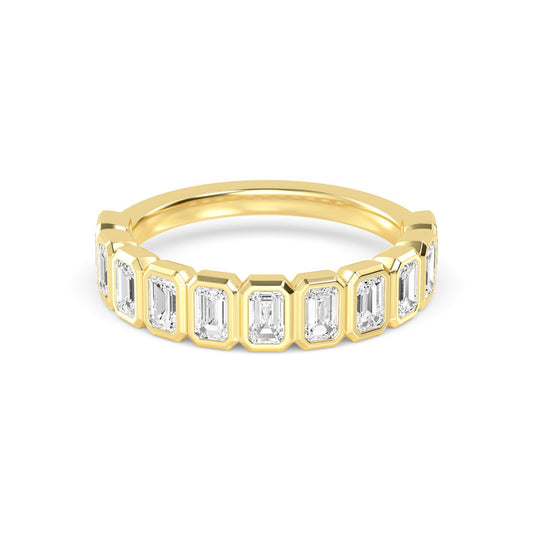 9K Yellow Gold Lab Grown Diamond WEDDING BANDS 1.74 ctw R60539EM-1.88CT