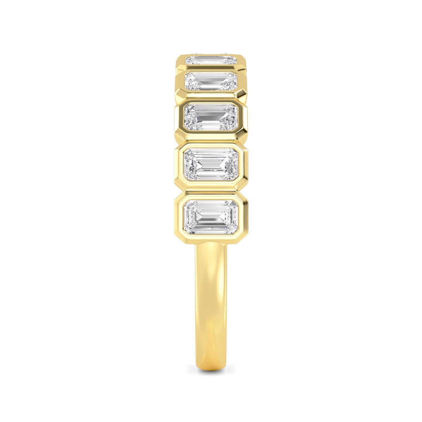 9K Yellow Gold Lab Grown Diamond WEDDING BANDS 1.74 ctw R60539EM-1.88CT