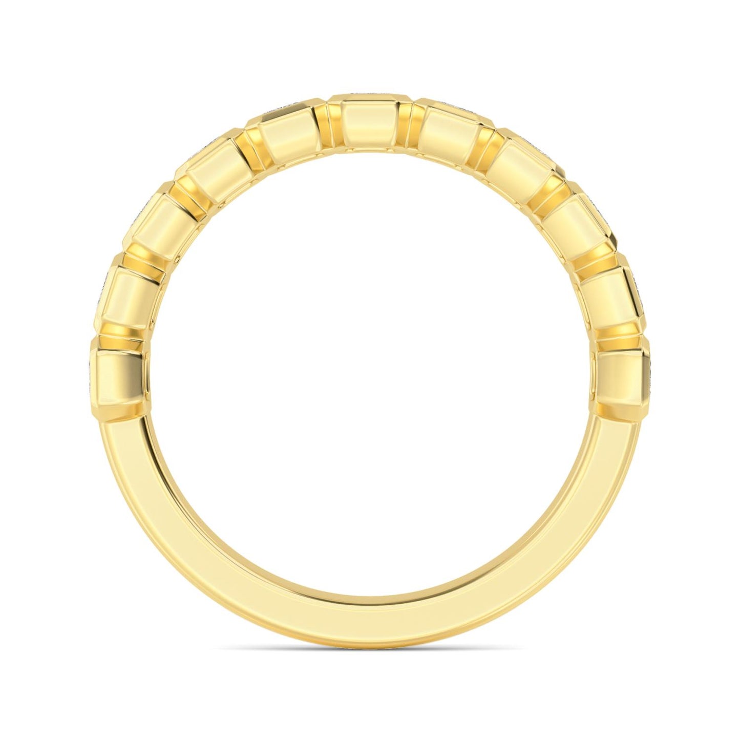 9K Yellow Gold Lab Grown Diamond WEDDING BANDS 1.74 ctw R60539EM-1.88CT