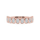 9K Rose Gold Lab Grown Diamond WEDDING BANDS 0.54 ctw R60539OV-0.50CT
