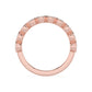9K Rose Gold Lab Grown Diamond WEDDING BANDS 0.54 ctw R60539OV-0.50CT