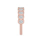 9K Rose Gold Lab Grown Diamond WEDDING BANDS 0.54 ctw R60539OV-0.50CT