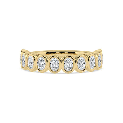9K Yellow Gold Lab Grown Diamond WEDDING BANDS 0.54 ctw R60539OV-0.50CT