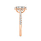 10K Rose Gold Lab Grown Diamond Solitaire Rings 2.00 ctw R60541OV-2