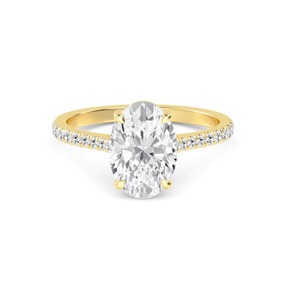 10K Yellow Gold Lab Grown Diamond Solitaire Rings 2.00 ctw R60541OV-2