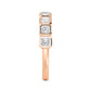 9K Rose Gold Lab Grown Diamond RING 2.24 ctw R60559ASS-2.25CT