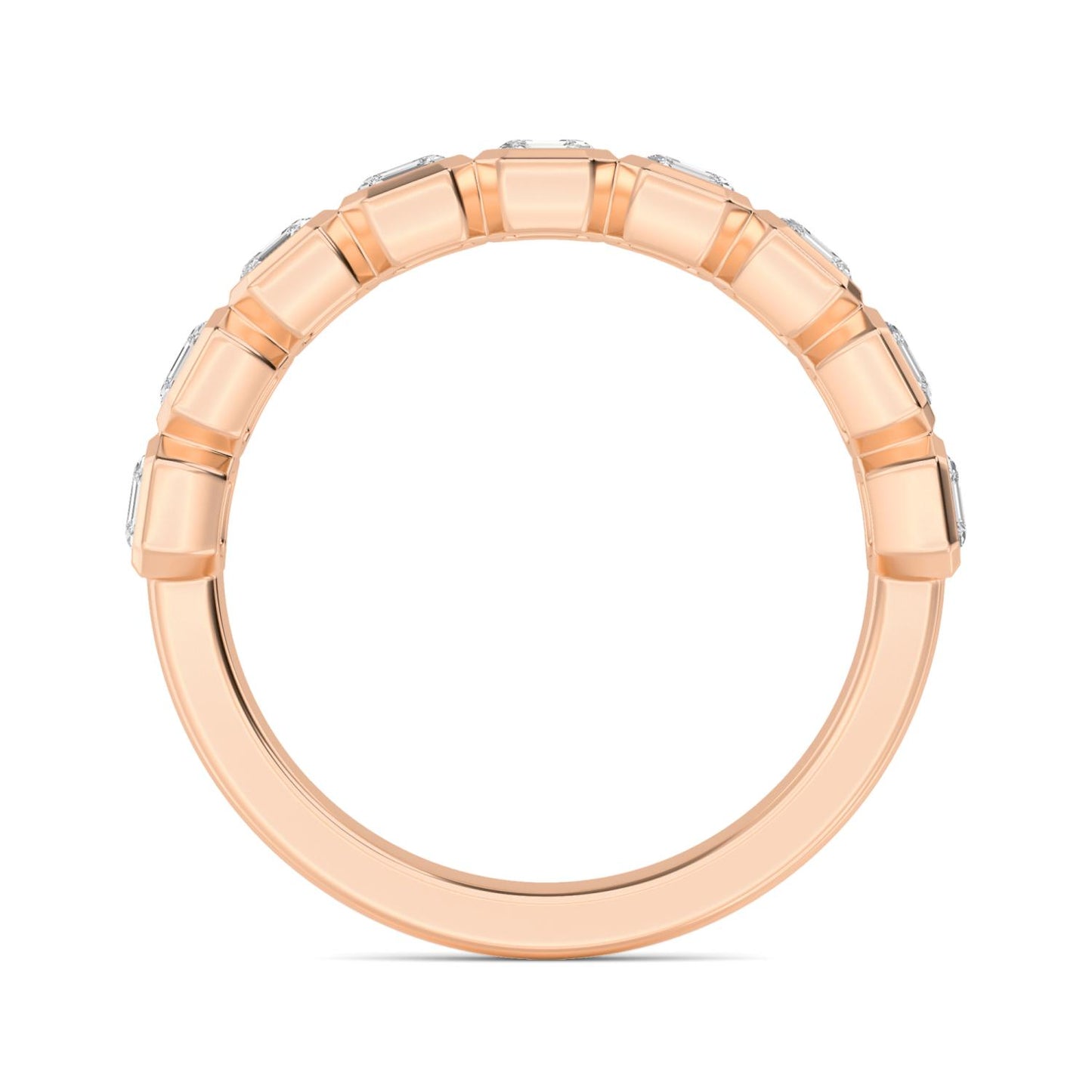 9K Rose Gold Lab Grown Diamond RING 2.24 ctw R60559ASS-2.25CT