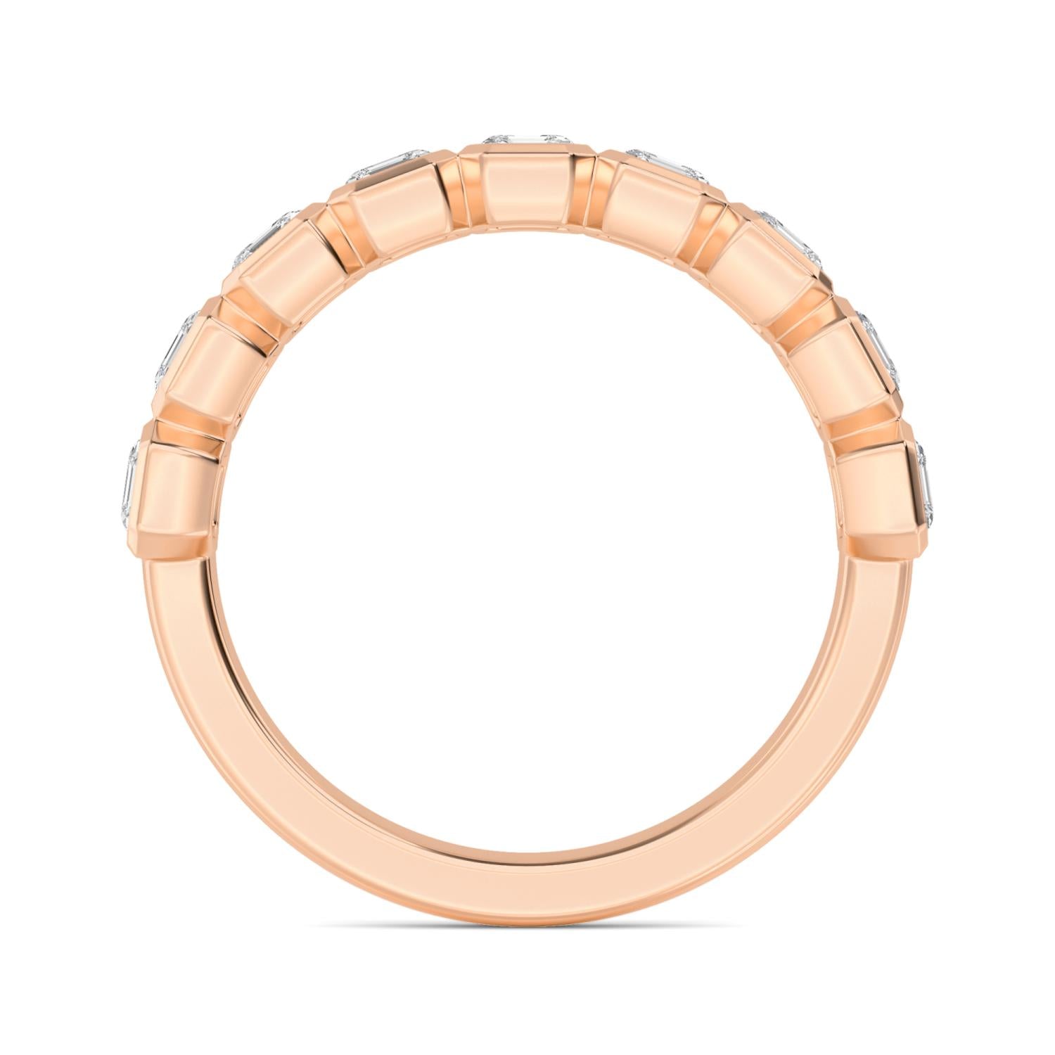 9K Rose Gold Lab Grown Diamond RING 2.24 ctw R60559ASS-2.25CT