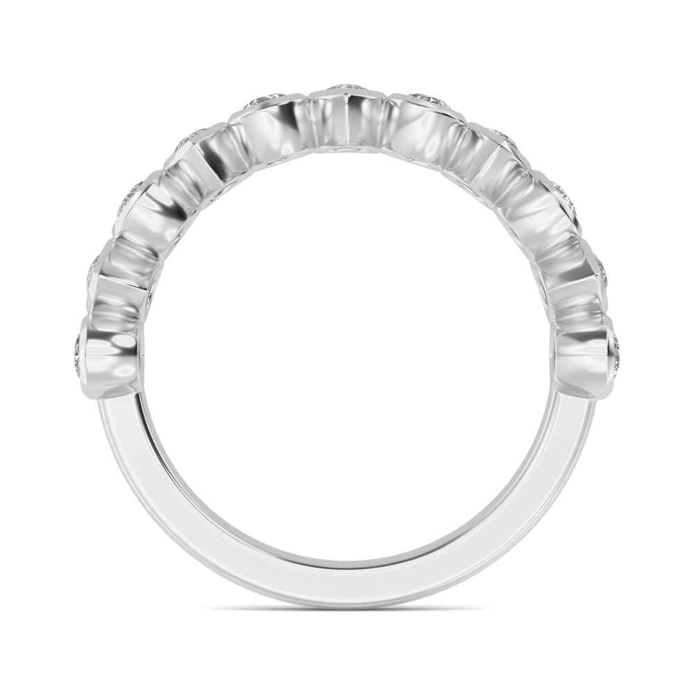 9k White Gold Lab Grown Diamond Ring1.10 ctw R60561PE-1.10CT